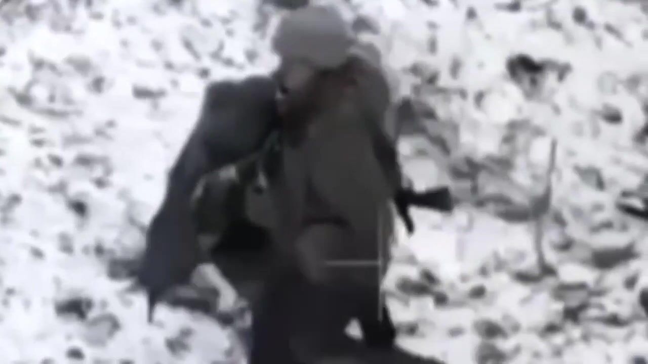 Ukrainian sniper eliminates russian soldier with a shot to the face