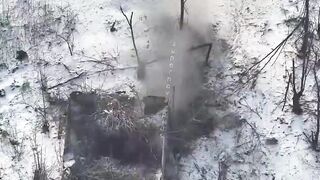 Powerful strike on russian invader by Ukrainian FPV drone