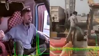 Drunk truckers like this are nothing but killers on wheels