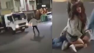 Man Gets Run Over By Truck During Fight On The Road In Ecuador