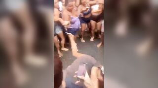 Brazilian Bitches Get Into A Wild Battle In Dirty Slums