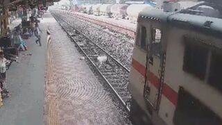 Depressed Man Jumps On Tracks In Front Of Moving Train