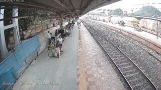 Depressed Man Jumps On Tracks In Front Of Moving Train