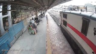 Depressed Man Jumps On Tracks In Front Of Moving Train