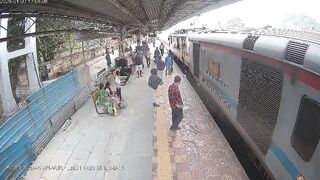 Depressed Man Jumps On Tracks In Front Of Moving Train