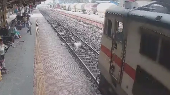Depressed Man Jumps On Tracks In Front Of Moving Train
