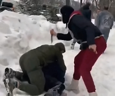 In Moscow, a mother tried to protect her son from Armenians