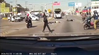 Truck Hits Couple On Motorcycle Killing Man On Spot
