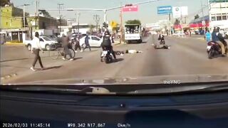 Truck Hits Couple On Motorcycle Killing Man On Spot