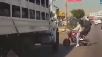 Truck Hits Couple On Motorcycle Killing Man On Spot