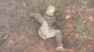 The Ukrainian legs spread to a 180-degree angle.