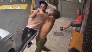 Sicko Attempts To Strangle A Random Man For No Reason