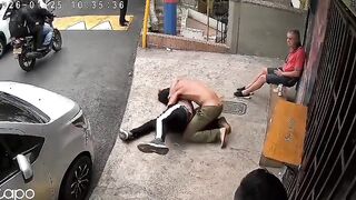 Sicko Attempts To Strangle A Random Man For No Reason