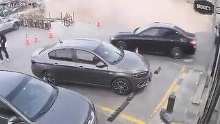 Gas station collapses in Cairo