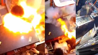 In India, a guy bit a battery for some reason, and it exploded