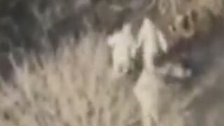 Ukrainians ignore their wounded comrade—bad idea.