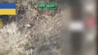 Ukrainians ignore their wounded comrade—bad idea.