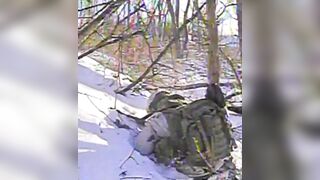 A Russian's game of hide-and-seek in the forest was ended by a drone