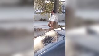 Naked Man Tied To The Tree In Tijuana