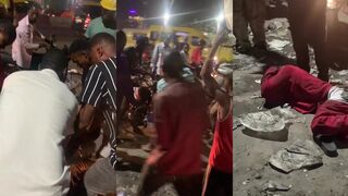 Crowd makes thief sh*t his pants