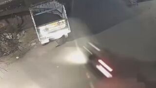 Motorcyclist Plows Into A Parked Truck, Dies