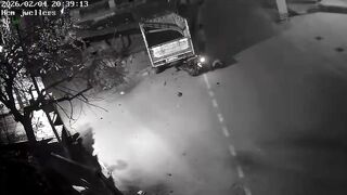 Motorcyclist Plows Into A Parked Truck, Dies