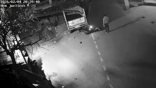 Motorcyclist Plows Into A Parked Truck, Dies