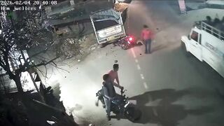 Motorcyclist Plows Into A Parked Truck, Dies