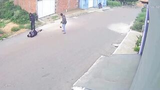 A man was chased and shot in the streets