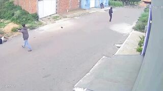 A man was chased and shot in the streets