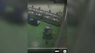 Vietnamese Factory Worker Clocks Out Earlier Than Expected
