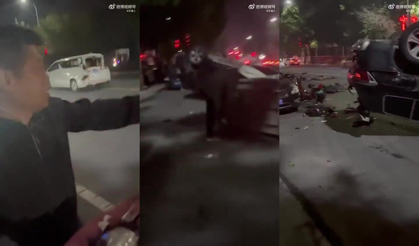 The scene after drunk driving...