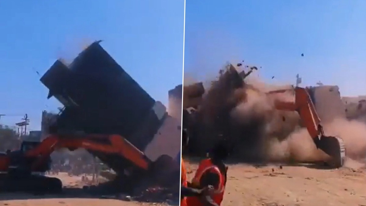 3-Storey Building Collapses on Machine In Uttar Pradesh, Driver Seriously Injured