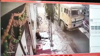 OG Gets Burried Alive By Gravel Truck