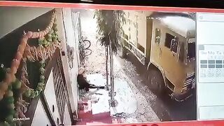 OG Gets Burried Alive By Gravel Truck