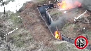 Ukrainian burned alive with gasoline.