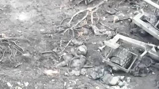 UA drone records dozens of dead Orcs near Ivanovka