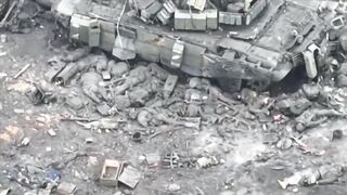 UA drone records dozens of dead Orcs near Ivanovka