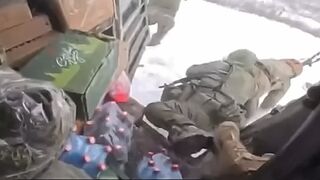 The drone arrives via a "bukhanka with" Orcs
