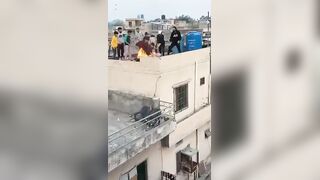 Punjabi Man Catches Fire When A Stunt Goes Wrong {CLEAN}