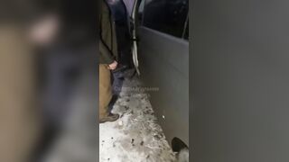 UA Russian propagandist and his driver are attacked by a UA drone