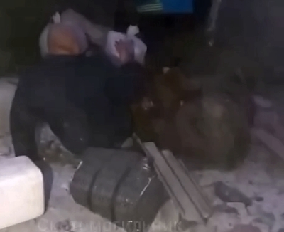 UA Russian propagandist and his driver are attacked by a UA drone