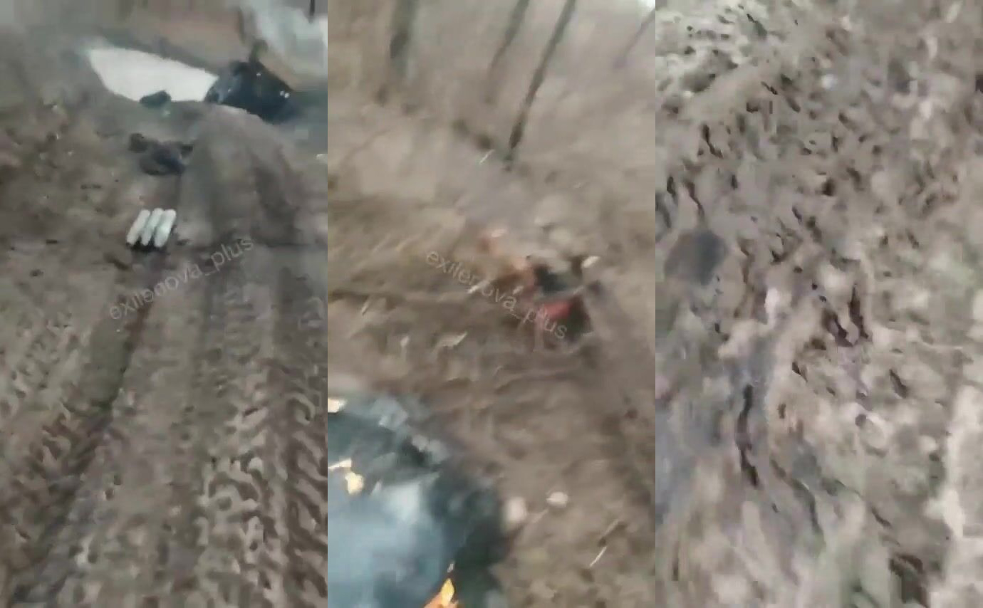 Russian soldiers filmed the aftermath of Ukrainian strikes