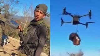 Cartel sicarios use a drone to carry enemy’s decapitated head