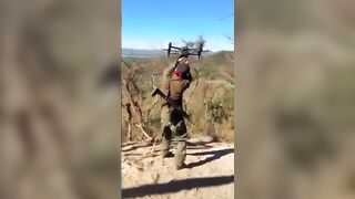 Cartel sicarios use a drone to carry enemy’s decapitated head