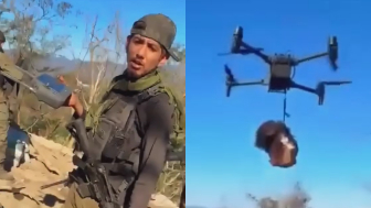 Cartel sicarios use a drone to carry enemy’s decapitated head