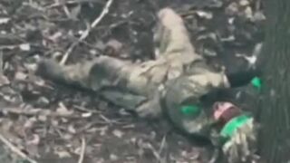 Ukrainian shoots himself in the head.