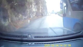 Moped Rider Slips And Gets Run Over By Dashcam Vehicle