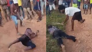 One Legged Man Beats Captured Gang Members To Death