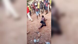One Legged Man Beats Captured Gang Members To Death